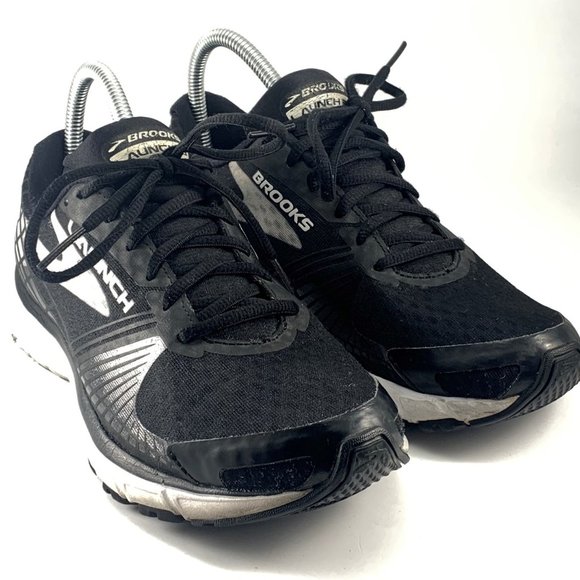 Brooks Launch 3 Running Shoes Black/White Sneakers (1202061B074) Women's Size 10 - Picture 1 of 14